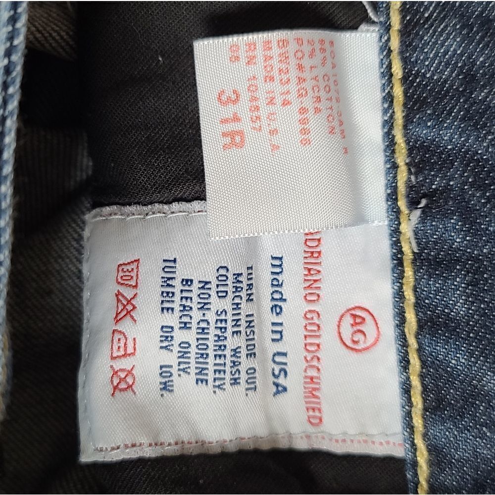 AG Adriano Goldschmeid The Club Bootcut Flare Lowrise Jeans 31 - Picture 7 of 7